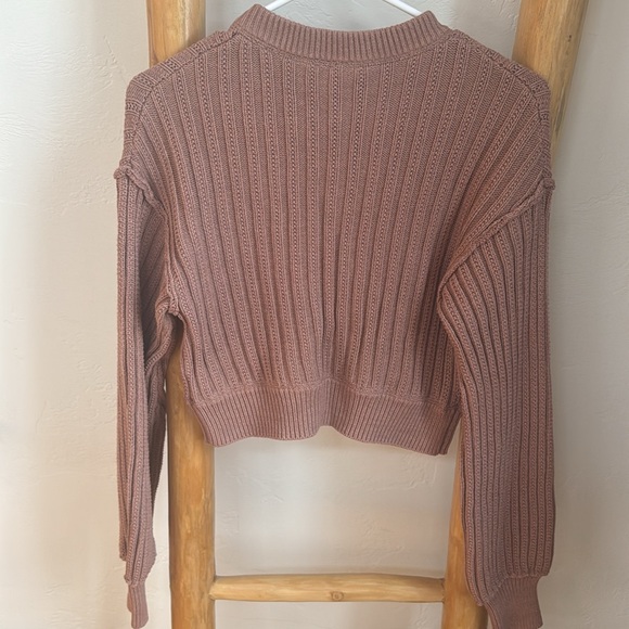 Free People All Yours Cardigan Sweater Mocha Brown, xs - Picture 5 of 5